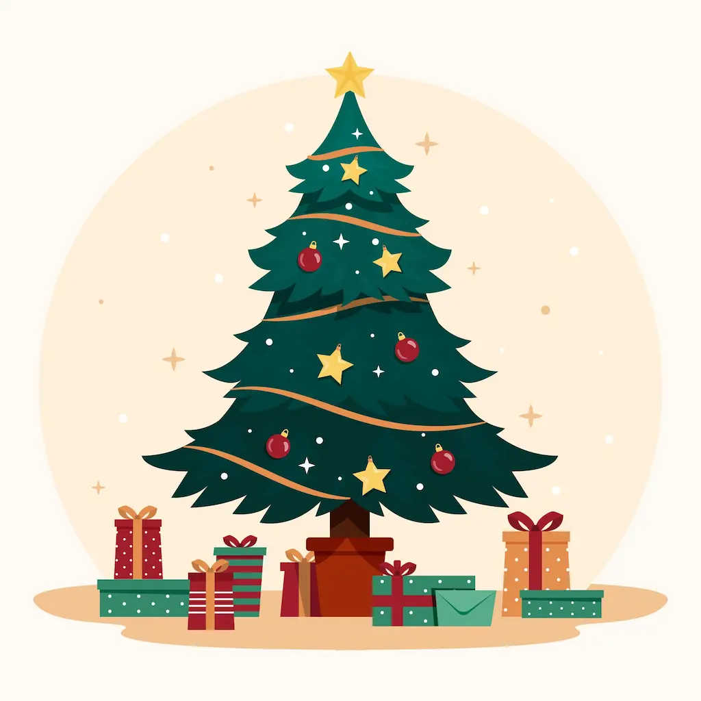 Sapin de noël, fin d'année